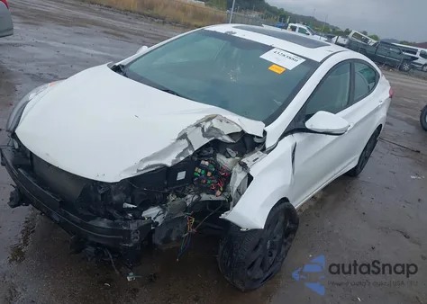 2013 Hyundai Elantra Limited z USA, uszkodzony, nr VIN 5NPDH4AE8DH258786